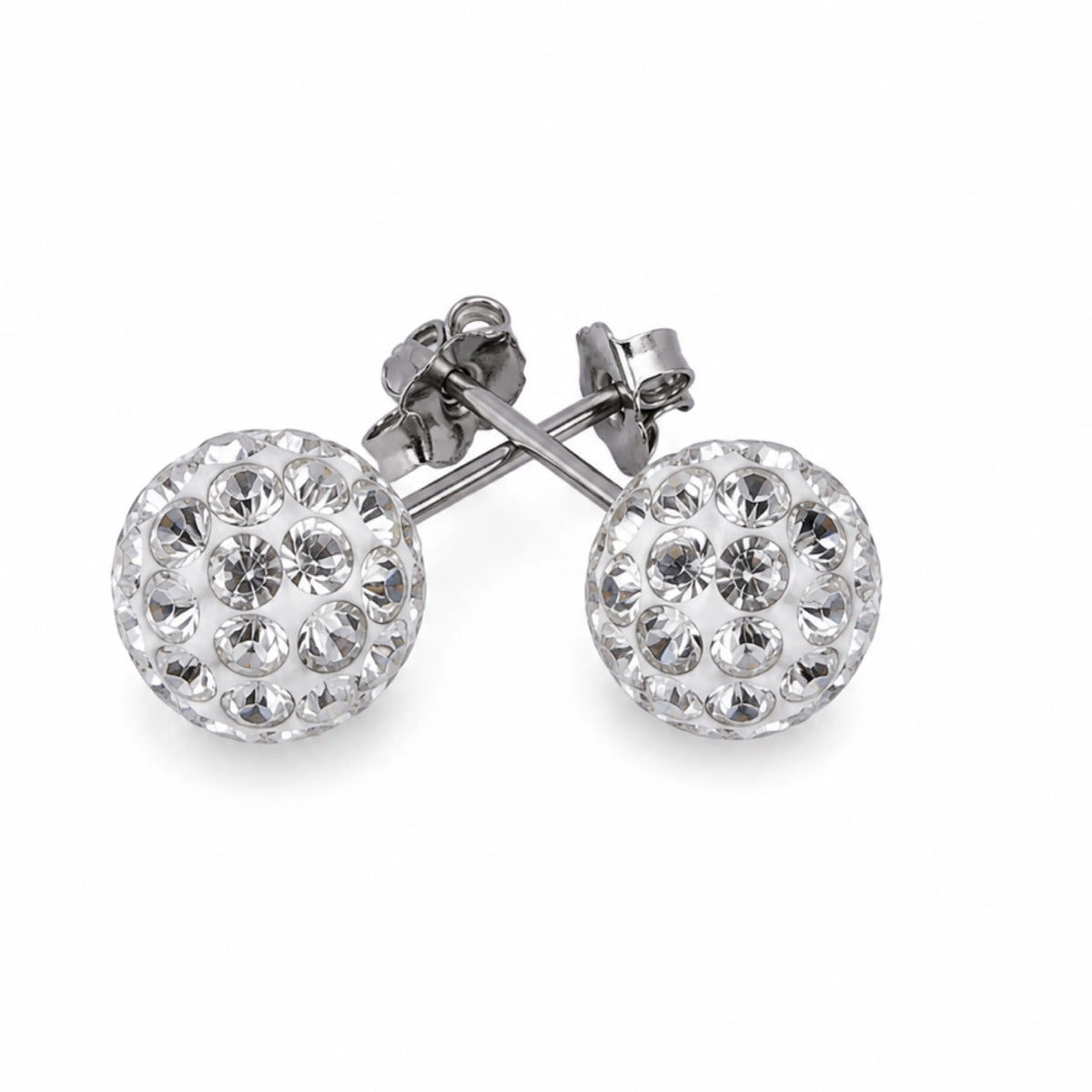Crystal Luxe Titanium Sparkle Studs
