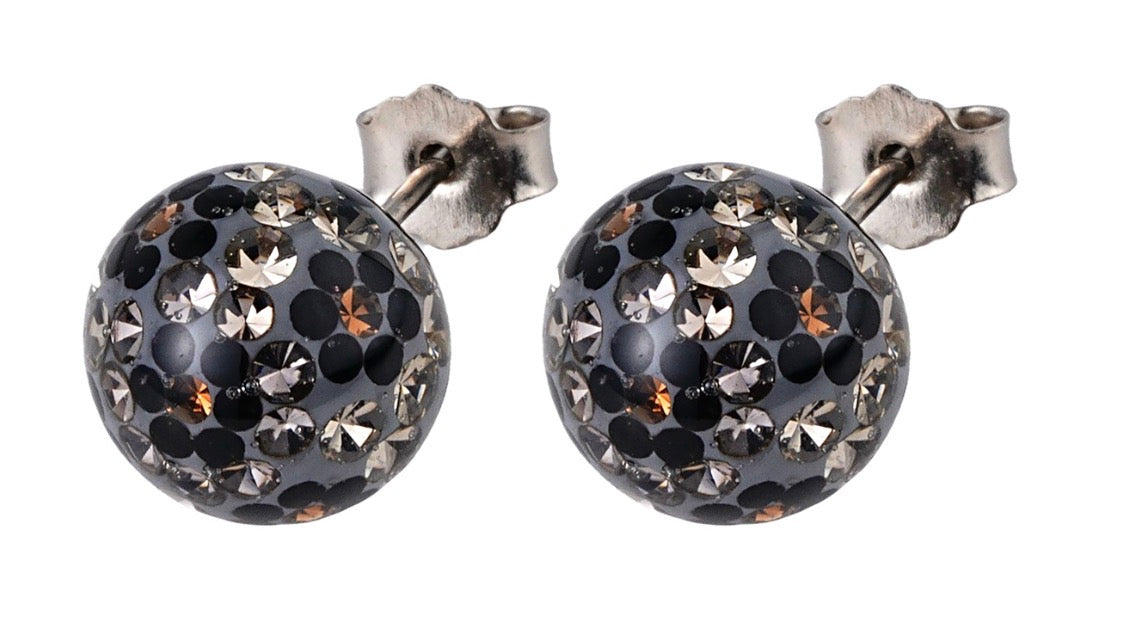 Graphite Glow Titanium Sparkle Studs