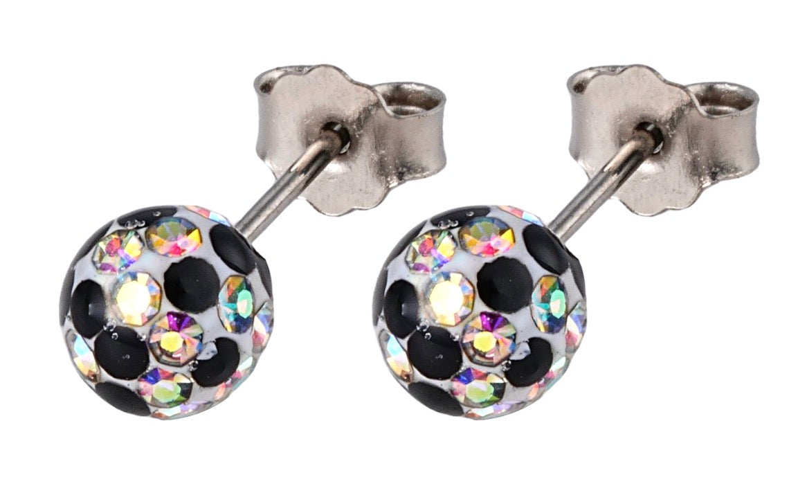 Aurora Disco Titanium Sparkle Studs
