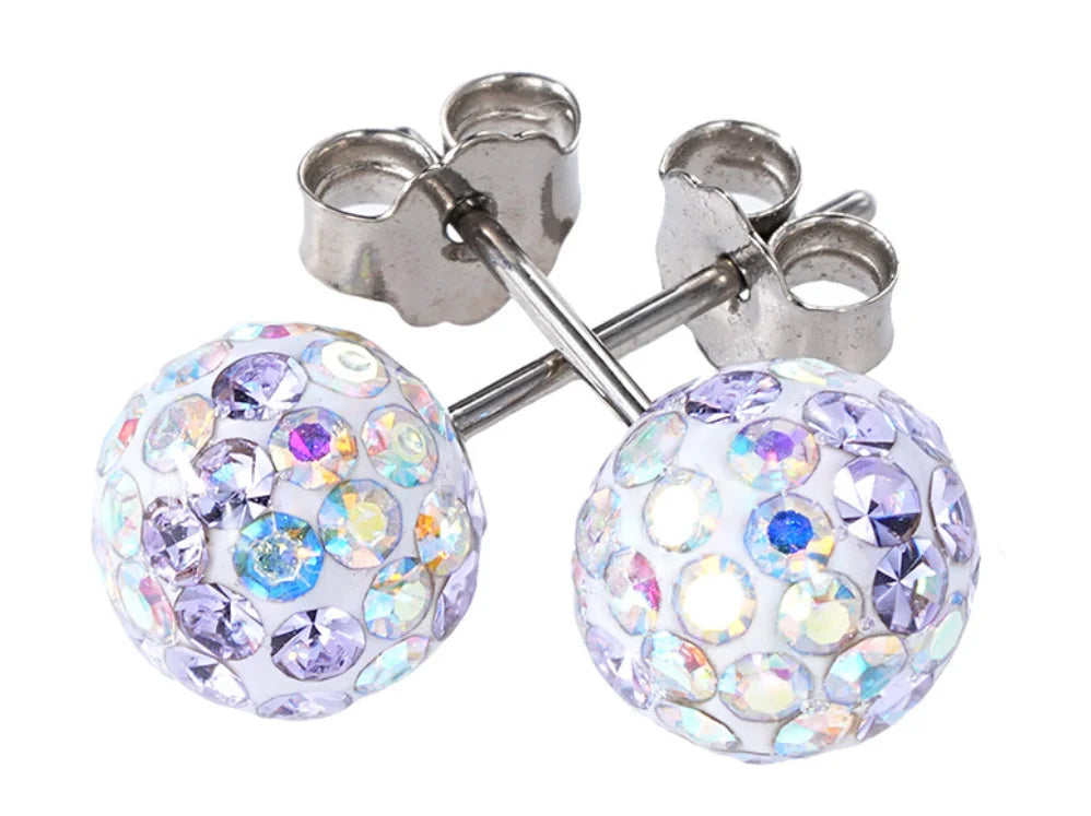 Mystic Dreams Titanium Sparkle Studs