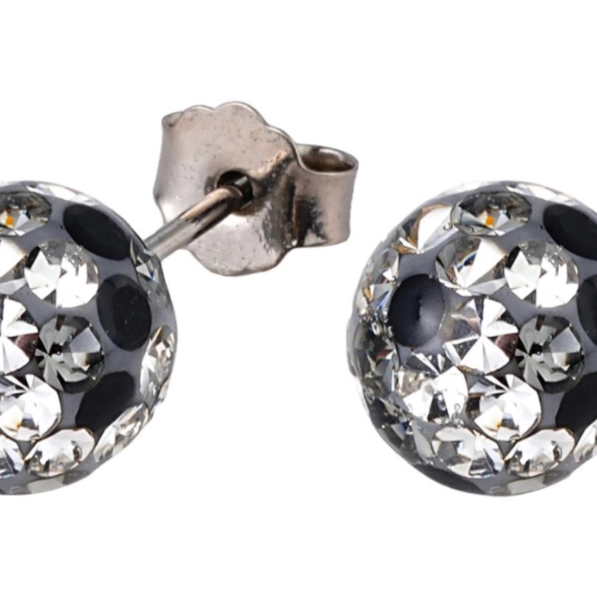Silver Midnight Titanium Sparkle Studs
