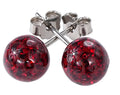 Ruby Midnight Titanium Sparkle Studs