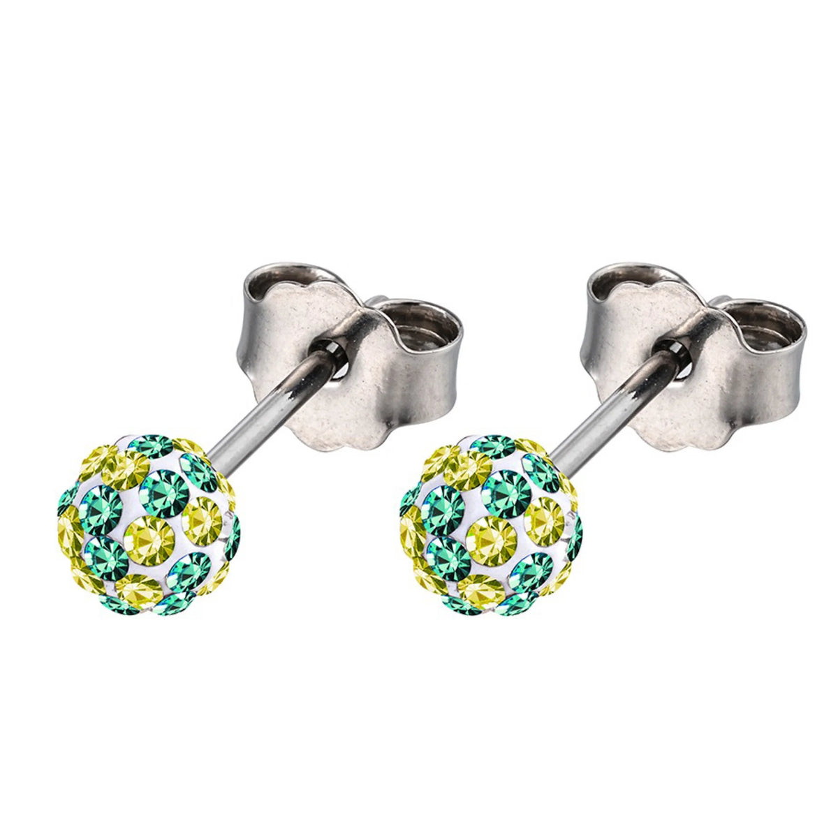 Lucky Lady Titanium Sparkle Studs