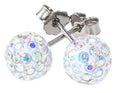 Aurora Sparkle Titanium Studs