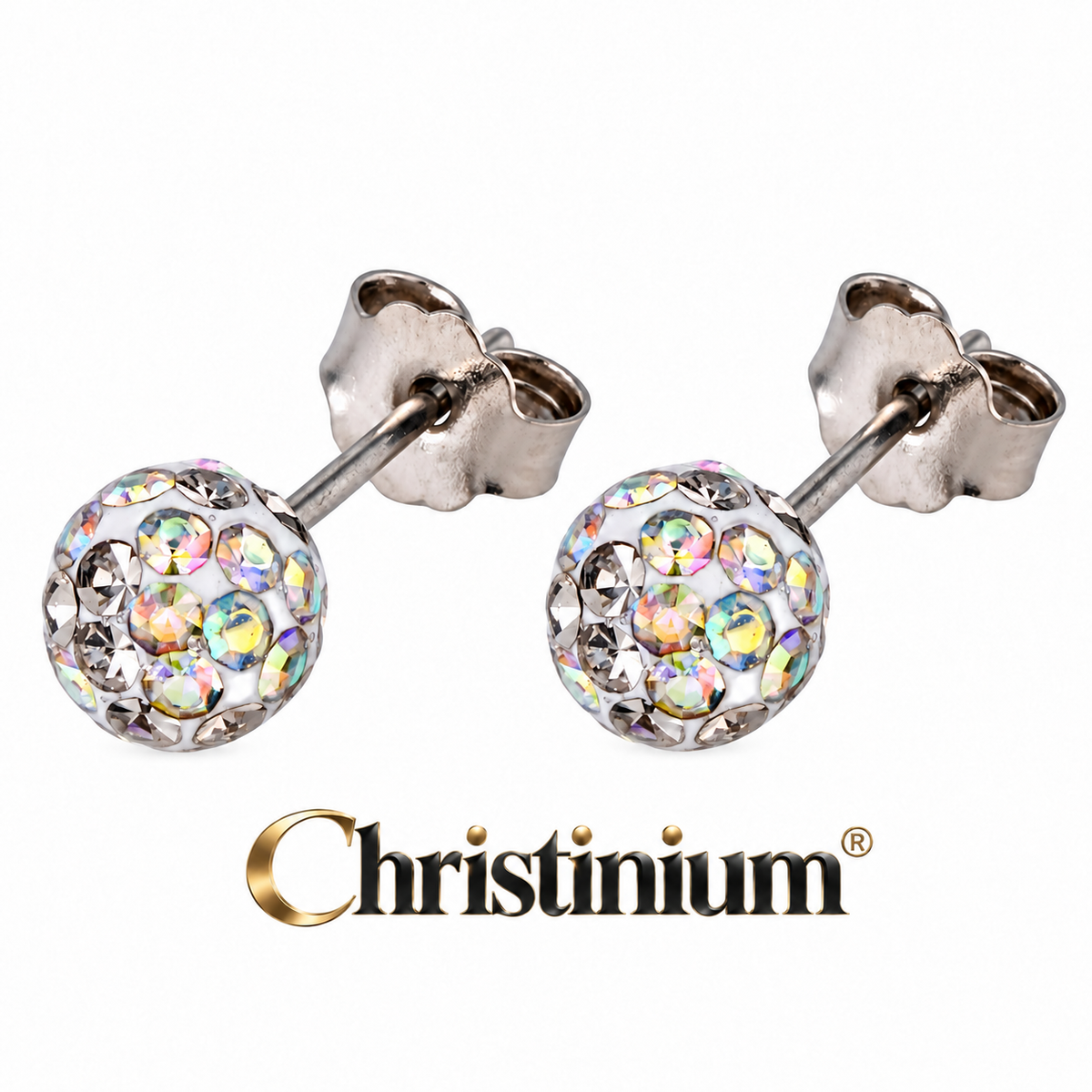 Aurora Silver | Titanium Stud Earrings